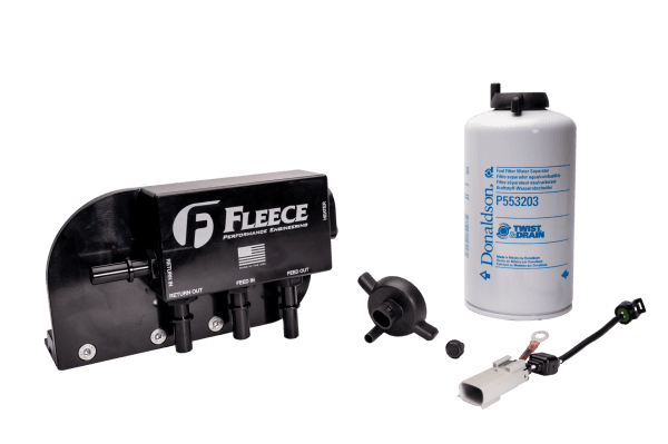 Fleece Performance Under Bed Fuel Filter Assembly for 2017-2024 Ford F250-550