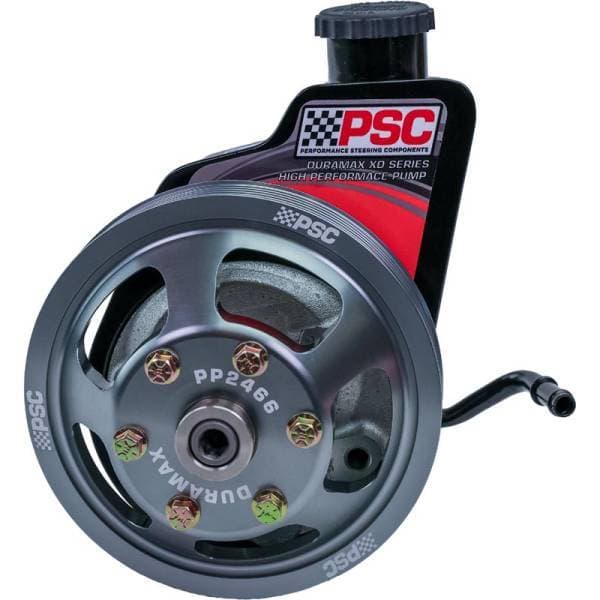 PSC SP1404PG High Performance Power Steering Pump & Pulley Kit (Gun Metal Grey) - 2001-2010 LB7/LLY/LBZ/LMM Duramax